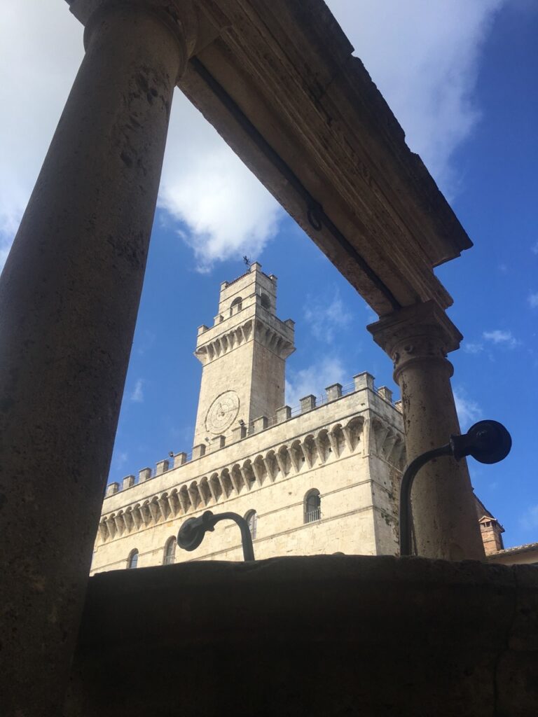 Palazzo Comunale in Montepulciano historic center Tuscany near Villa Montelandi