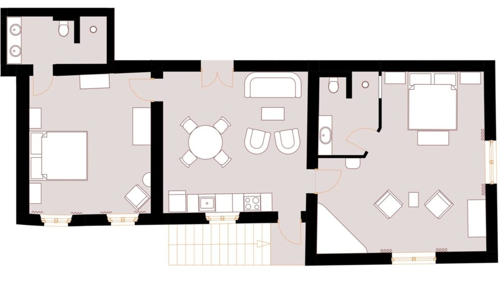 floor plan apartment Tramonto Toscano