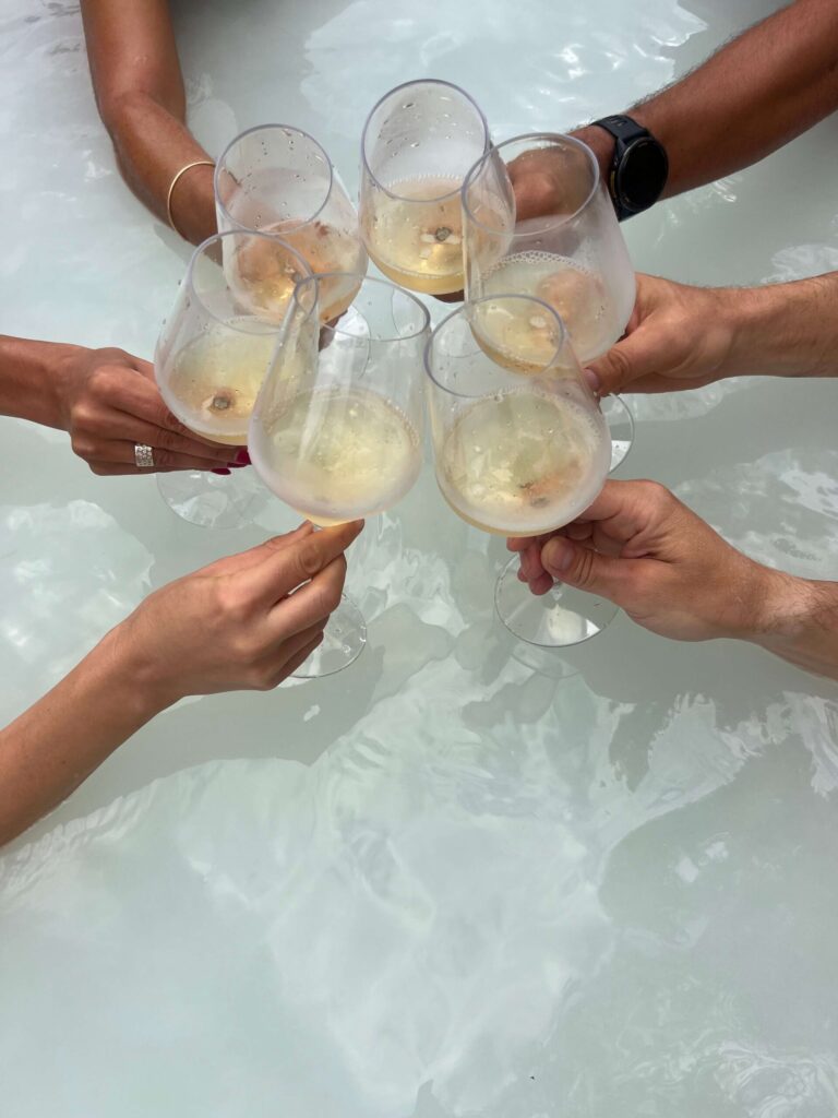 team building in Tuscany bath thermal wine