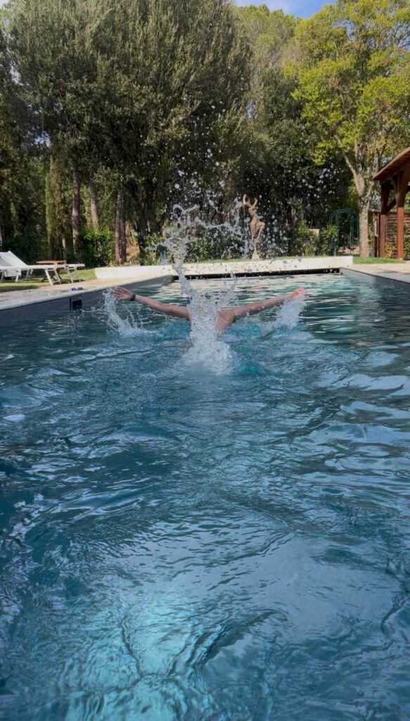 panoramic pool swimming chill hammock relax